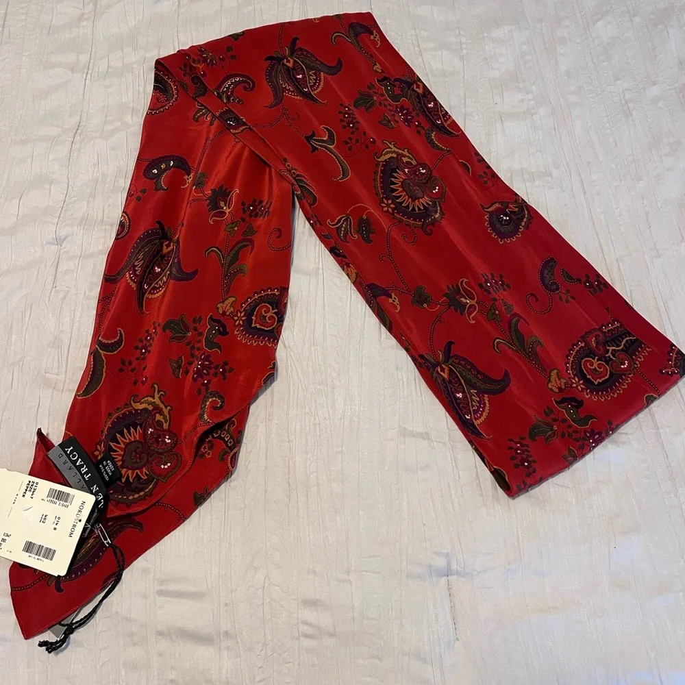 NEW Vintage Ellen Tracy Silk Scarf